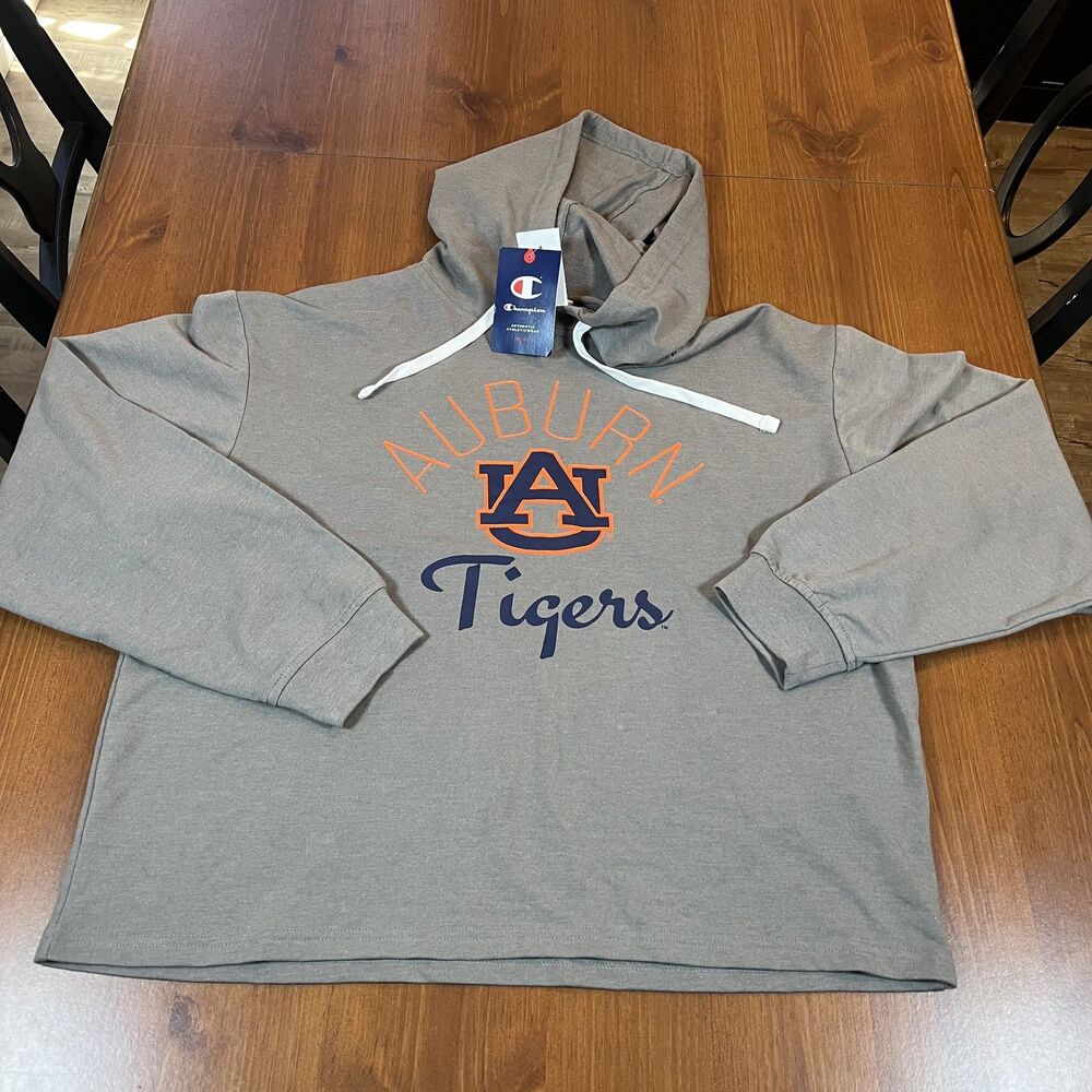 Auburn Tigers Hoodie‎ Mens Large NCAA Football Pullover Sweatshirt Champion New